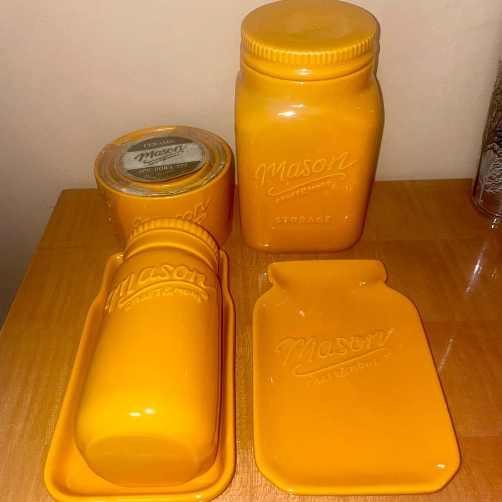 Mason Jar Stove Top Ceramic Set